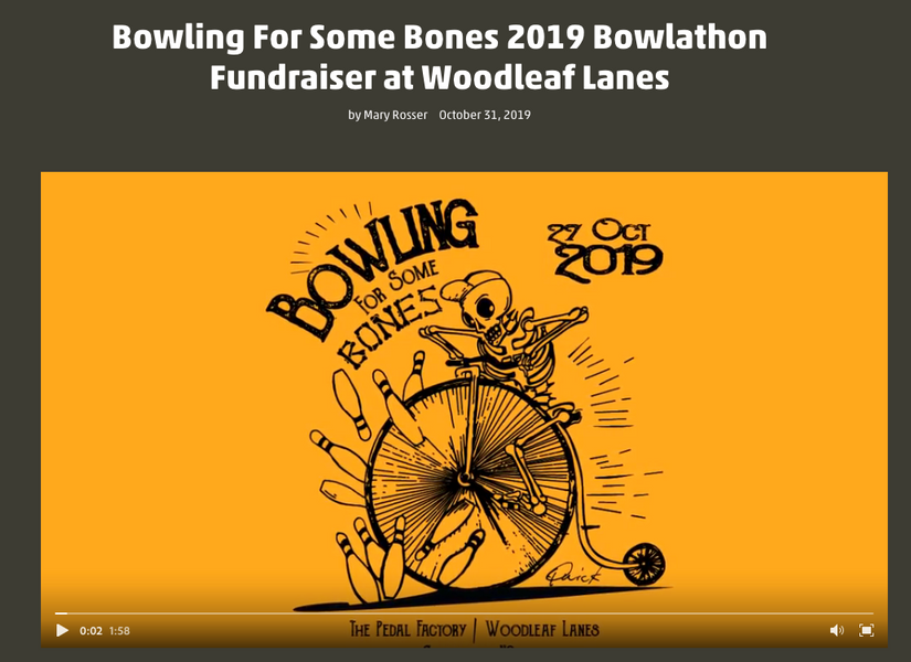 Bowling For Some Bones 2019 Bowlathon Fundraiser at Woodleaf Lanes