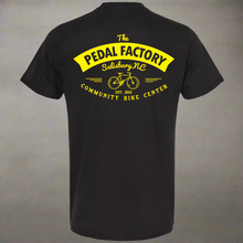 Load image into Gallery viewer, &quot;TPF Shop Shirt&quot; Black Original Logo w/ Yellow Print