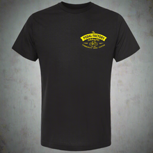 Load image into Gallery viewer, &quot;TPF Shop Shirt&quot; Black Original Logo w/ Yellow Print