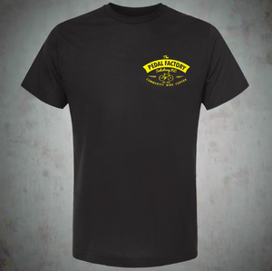 "TPF Shop Shirt" Black Original Logo w/ Yellow Print